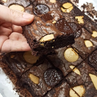 کیک براونی شکلاتی